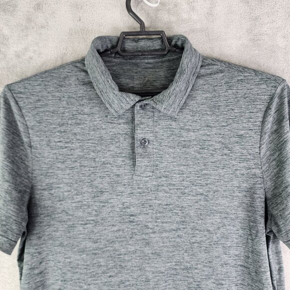 Mens Heathered Gray 32 Degrees Polo Shirt Short Sleeve Polyester Spandex Size L - Picture 4 of 10